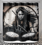 She Owns The Stage Shower Curtain - Beyond T-shirts